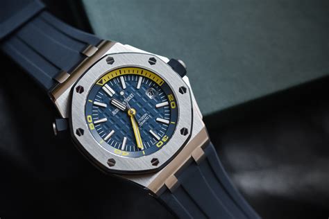 audemars piguet diver black yellow